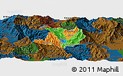 Political Panoramic Map of Kicevo, darken