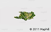 Satellite Panoramic Map of Kicevo, cropped outside