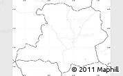Blank Simple Map of Kicevo, no labels