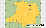 Savanna Style Simple Map of Kicevo, cropped outside