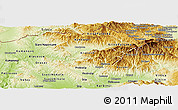 Physical Panoramic Map of Kratovo