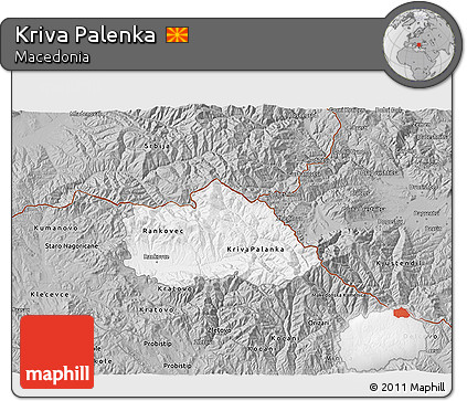 Gray 3D Map of Kriva Palenka