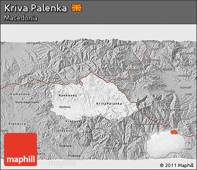 Gray 3D Map of Kriva Palenka