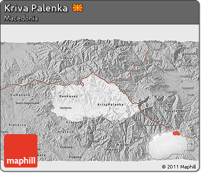 Gray 3D Map of Kriva Palenka