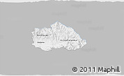 Gray 3D Map of Kriva Palenka, single color outside