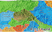 Satellite 3D Map of Kriva Palenka, political shades outside