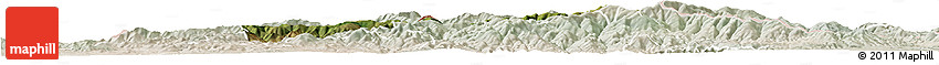 Satellite Horizon Map of Kriva Palenka, lighten