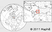 Blank Location Map of Kriva Palenka