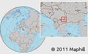 Gray Location Map of Kriva Palenka