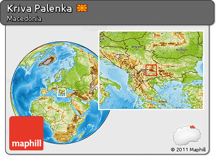 Physical Location Map of Kriva Palenka