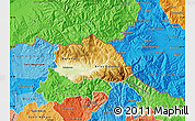Physical Map of Kriva Palenka, political shades outside