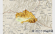 Physical Map of Kriva Palenka, shaded relief outside