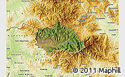 Satellite Map of Kriva Palenka, physical outside