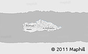 Gray Panoramic Map of Kriva Palenka, single color outside