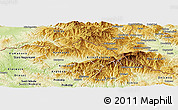Physical Panoramic Map of Kriva Palenka