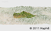 Satellite Panoramic Map of Kriva Palenka, lighten