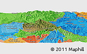 Satellite Panoramic Map of Kriva Palenka, political shades outside