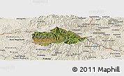 Satellite Panoramic Map of Kriva Palenka, shaded relief outside