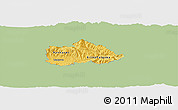 Savanna Style Panoramic Map of Kriva Palenka, single color outside