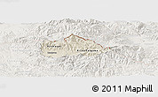 Shaded Relief Panoramic Map of Kriva Palenka, lighten