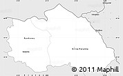 Silver Style Simple Map of Kriva Palenka