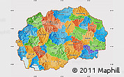 Political Map of Macedonia, cropped outside