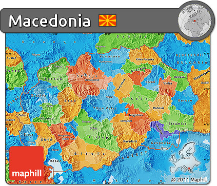 Political Map of Macedonia