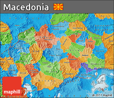 Political Map of Macedonia