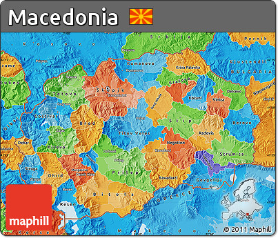 Political Map of Macedonia