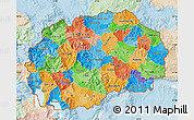 Political Map of Macedonia, lighten