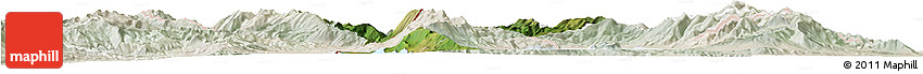 Satellite Horizon Map of Ohrid, lighten