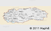 Classic Style Panoramic Map of Macedonia, single color outside