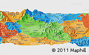 Political Shades Panoramic Map of Prilep