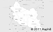 Silver Style Simple Map of Prilep