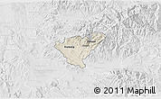Shaded Relief 3D Map of Probistip, lighten, desaturated