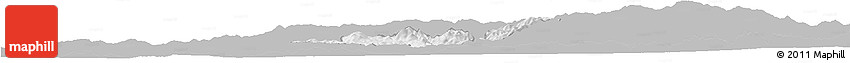 Gray Horizon Map of Probistip, single color outside