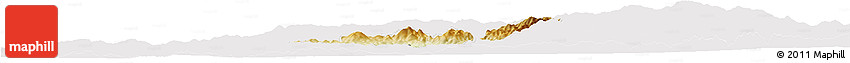 Physical Horizon Map of Probistip, cropped outside