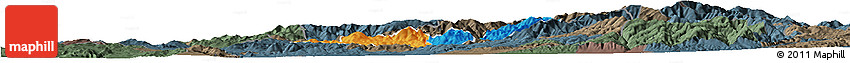 Political Horizon Map of Probistip, darken, semi-desaturated