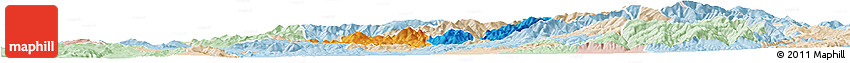 Political Horizon Map of Probistip, lighten