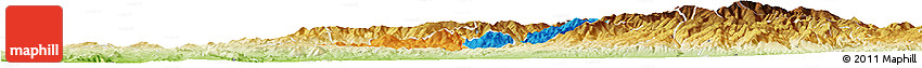 Political Horizon Map of Probistip, physical outside