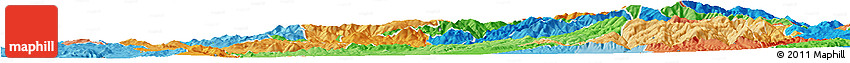 Political Horizon Map of Probistip, political shades outside