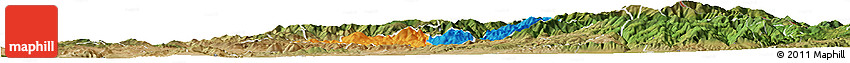 Political Horizon Map of Probistip, satellite outside