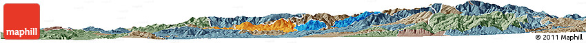 Political Horizon Map of Probistip, semi-desaturated