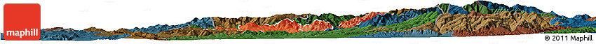 Political Shades Horizon Map of Probistip, darken