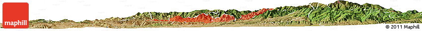 Political Shades Horizon Map of Probistip, satellite outside