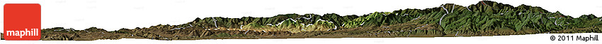Satellite Horizon Map of Probistip, darken