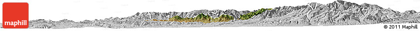 Satellite Horizon Map of Probistip, lighten, desaturated