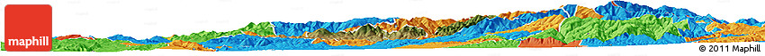 Satellite Horizon Map of Probistip, political outside