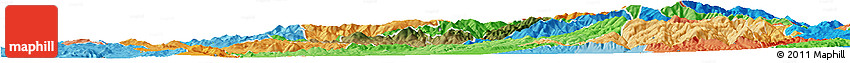 Satellite Horizon Map of Probistip, political shades outside