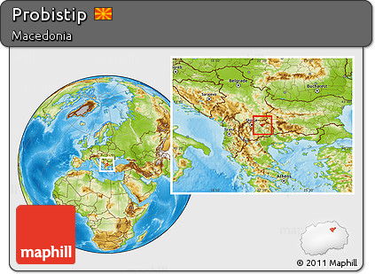 Physical Location Map of Probistip